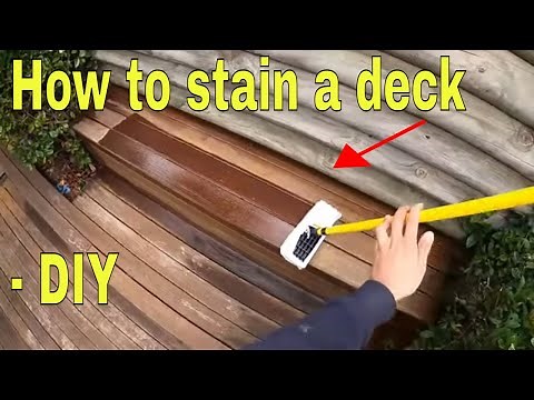 How to stain a deck - DIY