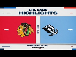 NHL Highlights | Blackhawks vs. Mammoth - March 12, 2026