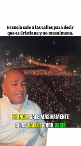1.8M views · 185K reactions | Francia sale masivamente a las calles para decir que es Cristiana y no musulmana. | Yo Amo A La Virgen María | Facebook