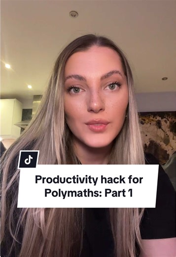 Productivity advice for polymaths 🌱 #polymath #adhd #identity #2026 #selfimprovement