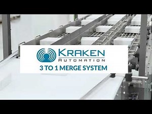 3 to 1 Conveyor Merge System with Removable Modules