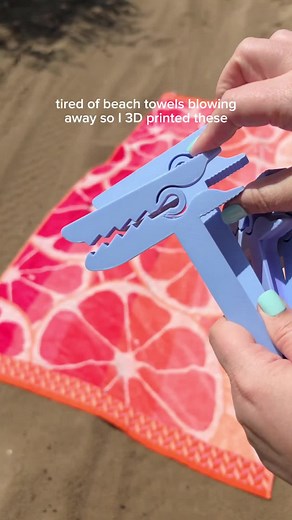 3D Printed Beach Towel Holders: Innovative Design