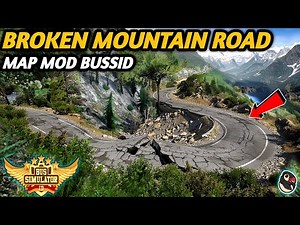 DOWNLOAD! 🔥 New Broken Mountain Road Map Mod For Bus Simulator Indonesia।Bussid Mod Map 4.3.3
