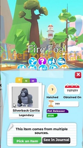 🦍✨🥚All Adopt Me SilverBack Gorilla Versions! (Normal,Neon & Mega!)🏜️✨🦍#adoptme #roblox