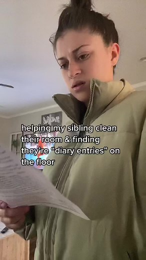 Finding Sibling's Diary Entries While Cleaning