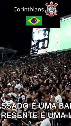 Crazy Corinthians fans singing Corinthians anthem #football #soccer #corinthians #crowd