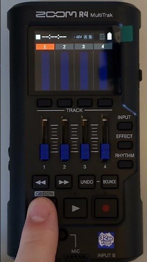 How To Open The Options Menu ZOOM R4