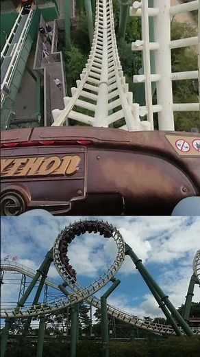 INSIDE vs OUTSIDE PYTHON Achterbahn Efteling #insidevsoutside #python #efteling #looping