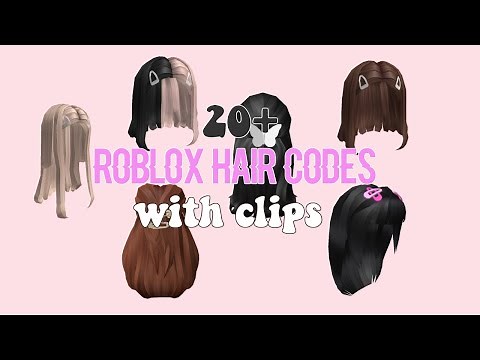 ROBLOX HAIR CODES - ROBLOX HAIR WITH HAIR CLIPS | CUTE AND AESTHETIC