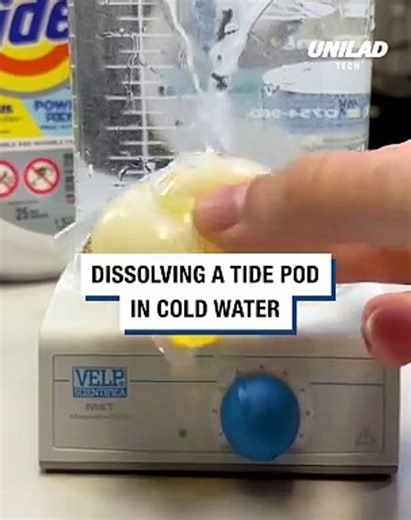 How long it takes to dissolve a tide pod in cold water