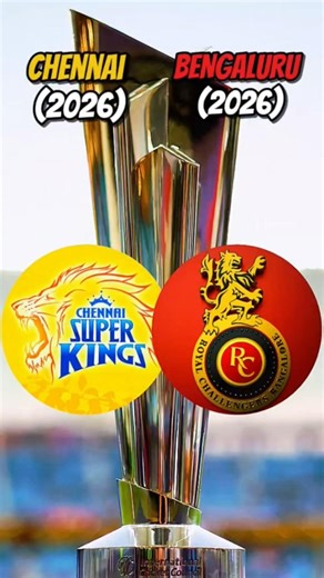 CSK vs RCB IPL 2026 Comparison 💥 IPL 2026 Battle! shorts #ipl2026 #csk #rcb #mumbaiindians #kkr