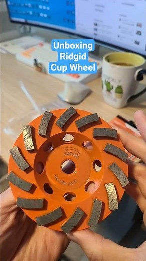 Unboxing RIDGID 4.5 in. Turbo Cup Wheel. #ridgid #ridgidtools #tools #unboxing #unboxingvideo
