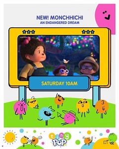 3.4K views · 19 reactions | Weekend movie bananza, every weekend this Summer on Tiny Pop! Starting tomorrow, NEW Monchhichi: An Endangered Dream! | TINY POP | Facebook