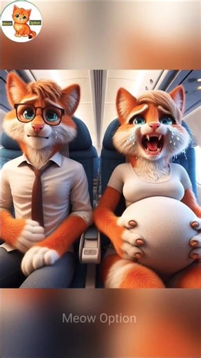 Pregnant Ai Cat Video 😿 #cat #pregnant #ai #shorts