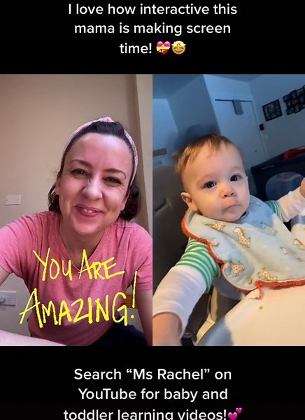 #duet with @lifeisforthekids Screen time can be more like an interactive class! #msrachel #screentime #babylearning #babytok #teacher #speech