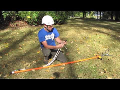 Trigger system for the 'Big shot' arborist sling shot.