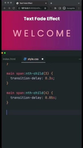 Text Fade Effect in CSS