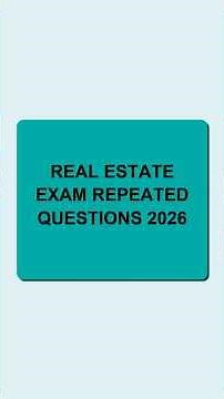 How I aced my license with these Real Estate Exam Repeated Questions 2026!