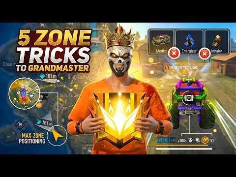Grandmaster Top 1 Zone Pusing Trick & Character Combination 😱 || BR Ranked Pushing Tips & Tricks