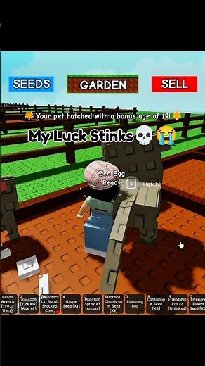 MY LUCK STINKS💀 #roblox #robloxedit #edit #robloxtrend #fypviralシ #growagarden #trend #trolledit