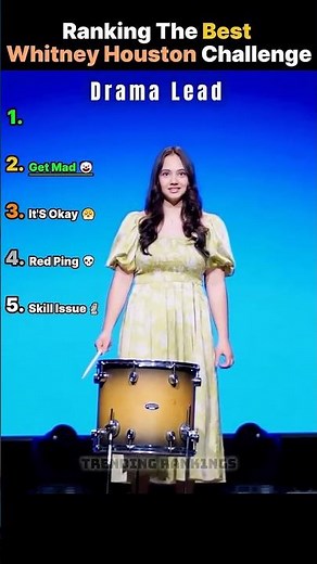 Ranking The Best Whitney Houston Drum Challenge moments 🥁 #shorts #viral #memes #whitneyhouston