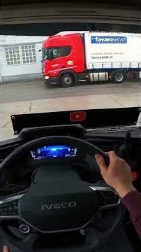 Starting a new day with the new IVECO S-WAY with digital mirrors #truckdriver #truckdriving #iveco