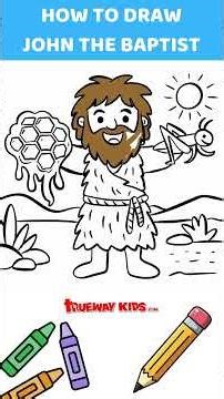 Draw John the Baptist With Honey & Locusts #BibleArt #KidsDrawing #SundaySchool