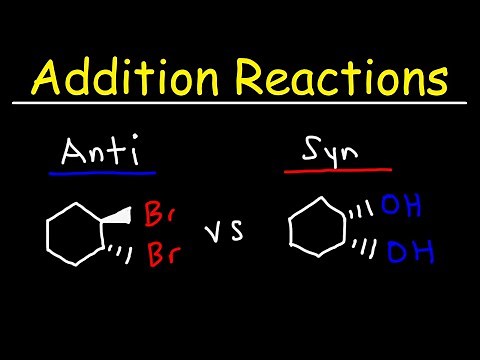 Anti Addition vs Syn Addition - Alkene Reactions