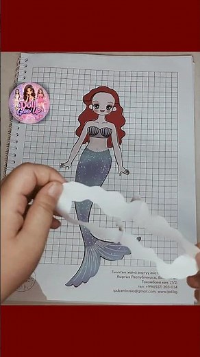 ​DIY Mermaid Paper Doll Dress Up 🧜‍♀️ Paper Crafts