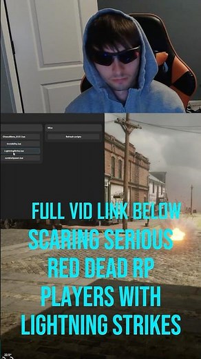 Scaring Serious Red Dead RP Players with Lightning Strikes Full Vid Link Below #rdr2 #rdr2rp #redm
