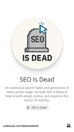 SEO Is Dead | Substack