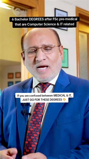 252K views · 2.4K reactions | Choose one of these 6 BS degrees after FSc pre-medical if you have interest in Computer Science & IT ✌️ . For Aptitude Assessment & Career Counselling 0333 5766716 - درست کیریئر کے انتخاب کے لیے ایجوویژن ایپٹیٹیوڈ اسیسمنٹ دیں اور اپنی شخصیت، صلاحیتوں اور دلچسپیوں کے مطابق صحیح کیرئیر کا فیصلہ کریں 03335766716 | Eduvision Career Counselling | Facebook