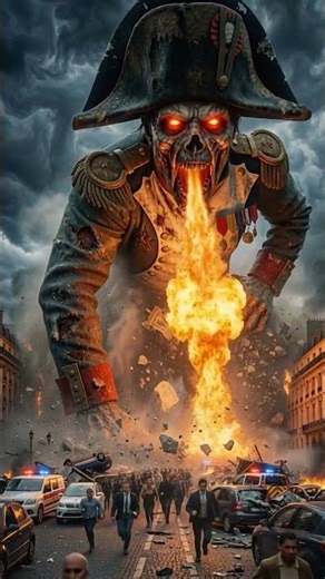 France Paris ZOMBIE NAPOLEON ATTACK 💥