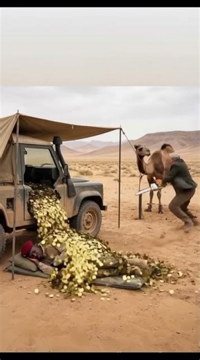 trump cutting the car and Ibrahim Traore sleeping in the desert #shortsfeed #satire #comedy