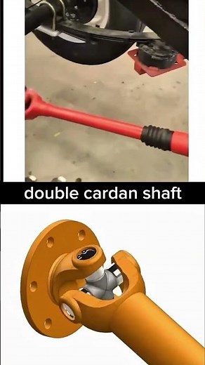 Double Cardan Shaft Explained | How Universal Joint Works 🔧 Amazing Engineering #shortsfeed