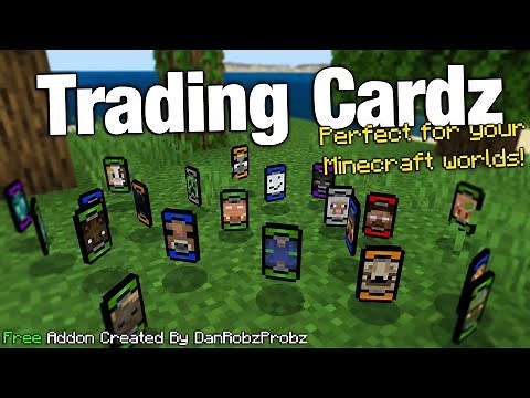 Adding 70+ Trading Cards to Collect & Discover in Minecraft! [Trading Cardz Addon Showcase+Download]