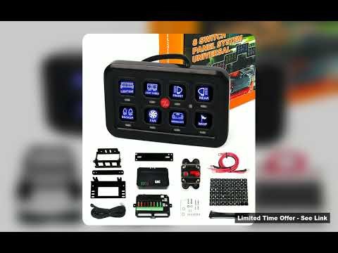Best 6 8 Gangs Universal Must Have Led Switch Panel 12V Light On Off Control Relays System Slim
