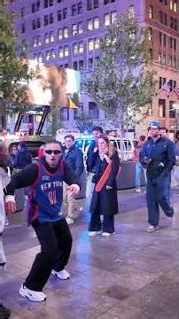 🗽🟠 NYC after Knicks Win!! What New York City looks like! #newyork #manahttan #knicks #nba #finals