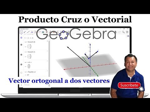 Determine the Vector Product and the Orthogonal Vector with Geogebra in less than 5 minutes