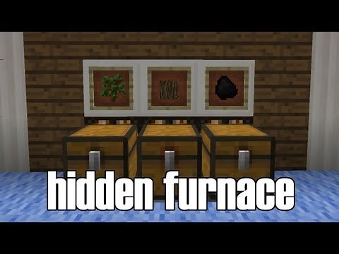 Minecraft Automatic Furnace with Hoppers