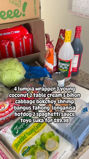 Weee! thanks ordered yesterday arrived today and sobra mura p halos lhat nk sale all of this is $89.98 @including my tip and very convenient for busy mom #pinoyabroad #pinoyfood #filipinofood asian online grocery Weee Filipino | Evelyn Rinoa