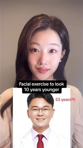Facial exercise approved by Korean dermatologist to keep your face from sagging (part 2) #shorts