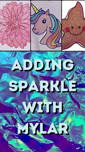 3.3K views · 60 reactions | Adding sparkle to your embroidery designs has never been easier with mylar ✨ #embroiderylegacy #machineembroidery #embroiderymachine #machineembroiderydesigns | Embroidery Legacy | Facebook