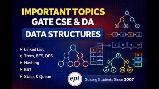𝐈𝐦𝐩𝐨𝐫𝐭𝐚𝐧𝐭 𝐓𝐨𝐩𝐢𝐜𝐬 𝐟𝐨𝐫 𝐆𝐀𝐓𝐄 𝐂𝐒𝐄 GATE DA - DATA STRUCTURES | ExamPrepTool