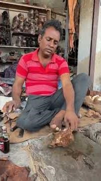 Amazing Unique Creative Talent Of Poor Man Making Leather Wallet Using Liquor Bottle 🍾👜