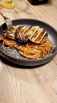 Grilled eggplant with a super delicious garlic lemon marinade #shorts
