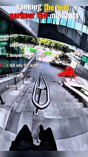 Ranking the best parkour fail moments 😂 #shorts #funny