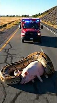 2 Courageous Rescue Team vs Giant Snake — Incredible Fight to Save a Pig’s Life!
