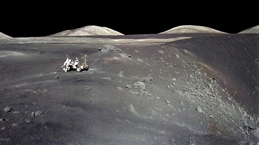 The last moonwalkers uncovered a secret: There once was a volcano on the moon