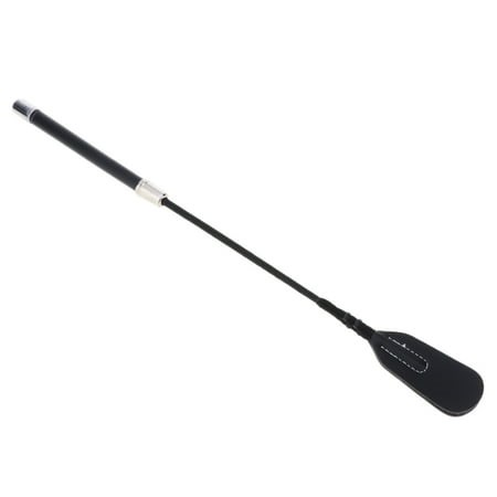 BELOVING PU Leather Riding Crop Straight Leather Handle Horse Black 45cm - Walmart.ca
